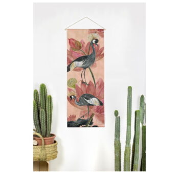 Tapiséria 40x155 cm Flores y Gruas – Madre Selva - Image 2