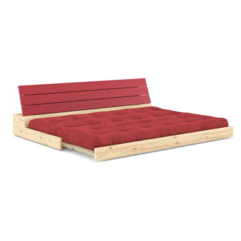 Červená menčestrová rozkladacia pohovka 196 cm Base – Karup Design - Image 3
