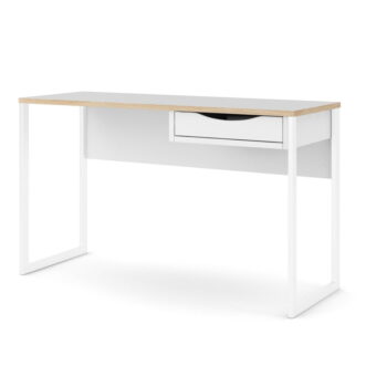 Biely pracovný stôl Tvilum Function Plus, 130 x 48 cm – Obrázok 6