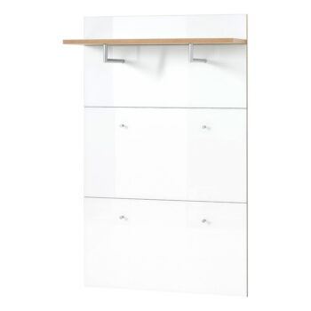 Biely/v prírodnej farbe vešiakový panel v dekore duba Telde – Germania - Image 2