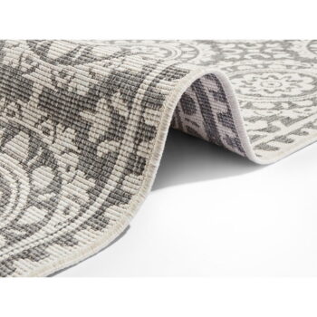 Sivo-krémový vonkajší koberec NORTHRUGS Jardin, 80 x 350 cm - Image 2