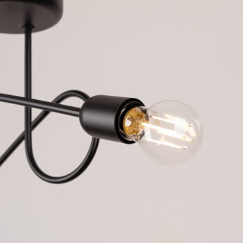 Čierne stropné svietidlo 18x57 cm Opulent – Nice Lamps - Image 11