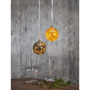 Tmavosivá vianočná svetelná dekorácia ø 15 cm Glow – Star Trading – Obrázok 2