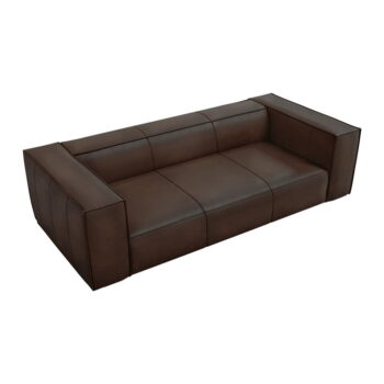 Tmavohnedá kožená pohovka 227 cm Madame - Windsor & Co Sofas - Image 3