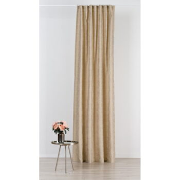 Béžový záves zo žakára 140x260 cm Marciano – Mendola Fabrics - Image 3