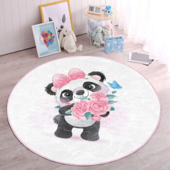 Biely detský koberec ø 80 cm Comfort – Mila Home - Image 5