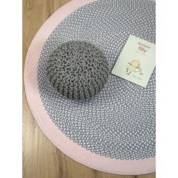 Detský ručne vyrobený koberec Nattiot Brenda Rose, ∅ 120 cm – Obrázok 4