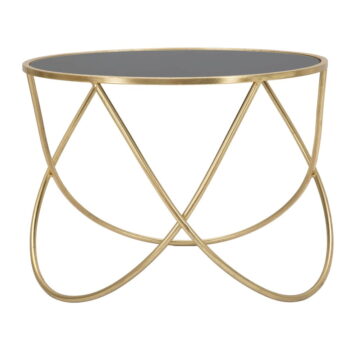 Okrúhly odkladací stolík so sklenenou doskou ø 60 cm Ring – Mauro Ferretti - Image 7