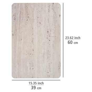 Svetlohnedá kúpeľňová predložka z kremeliny 39x60 cm Puna – Wenko – Obrázok 9