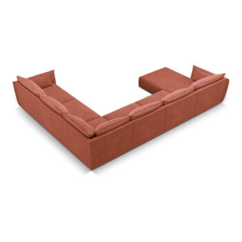 Červená rohová pohovka (pravý roh) Vanda - Mazzini Sofas - Image 3