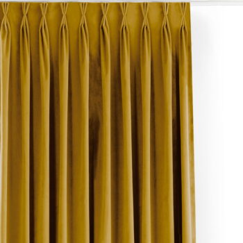 Zamatový dimout záves v horčicovej farbe 530x300 cm Velto – Filumi - Image 7