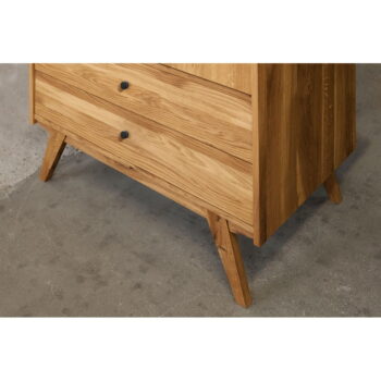 Šatníková skriňa z dubového dreva 100x200 cm Retro - The Beds - Image 10