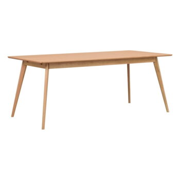 Rozkladací jedálenský stôl s doskou v dekore jaseňového dreva 190x90 cm Yumi - Rowico - Image 2