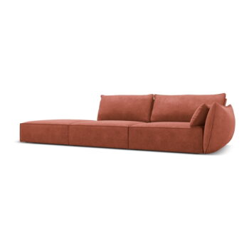 Červená leňoška (pravý roh) Vanda – Mazzini Sofas - Image 2