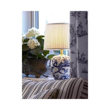 Modro-biela stolová lampa Markslöjd Goteborg, výška 33 cm - Image 2