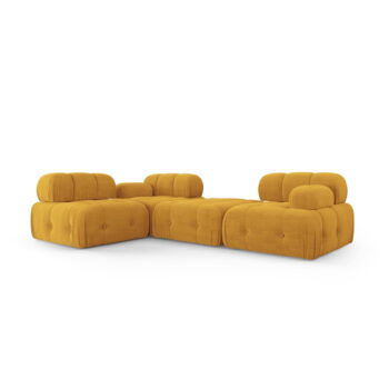 Rohová pohovka v horčicovej farbe Ferento – Cosmopolitan Design - Image 7