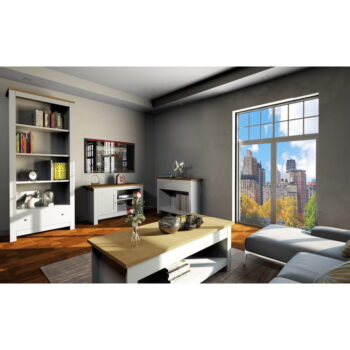 TV stolík v dekore duba v sivo-prírodnej farbe 95x58 cm Emerald – Støraa - Image 5