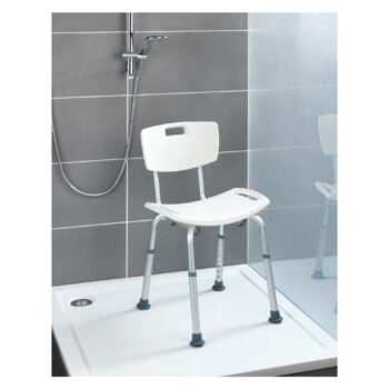 Sedacia stolička s operadlom do sprchy Wenko Stool With Back, 54 × 49 cm – Obrázok 6