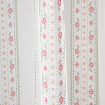 Biela/ružová záclona 140x229 cm Floral Stripe – Catherine Lansfield - Image 3