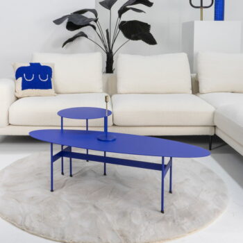 Kovový okrúhly odkladací stolík 40x40 cm Mira – Spinder Design – Obrázok 4