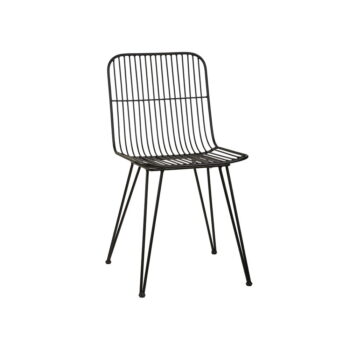 Čierna kovová jedálenská stolička Svale - Villa Collection - Image 3