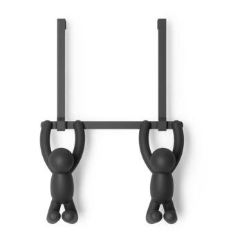 Čierny plastový vešiak na dvere 22 cm Buddy - Umbra - Image 2