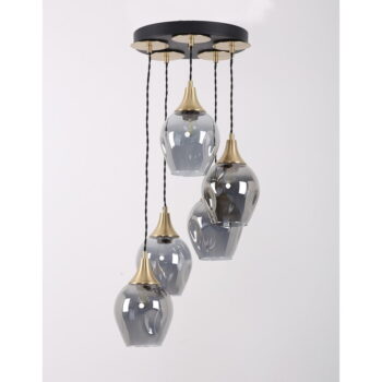 Závesné svietidlo so skleneným tienidlom ø 15 cm Marlo – Squid Lighting – Obrázok 3