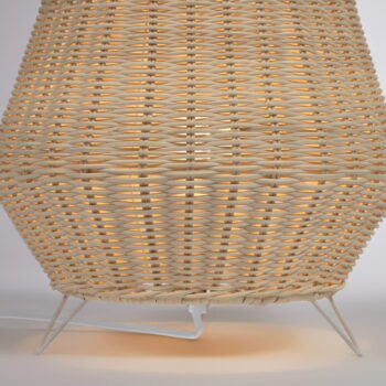 Ratanová stolová lampa v prírodnej farbe s ratanovým tienidlom (výška 30 cm) Kamaria - Kave Home - Image 4