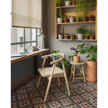 Terakotový samozavlažovací kvetináč s miskou Kave Home Lelis, výška 26 cm - Image 6