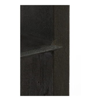 Čierna knižnica z masívneho dreva 48x190 cm Sondrio – Light & Living - Image 4