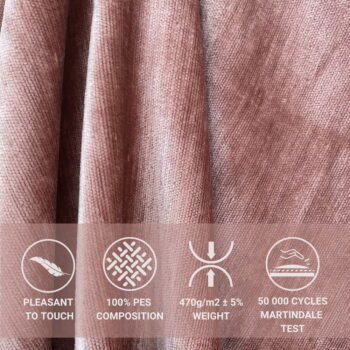 Ružová boxspring posteľ s úložným priestorom 160x200 cm Voyage – Maison de Rêve – Obrázok 4