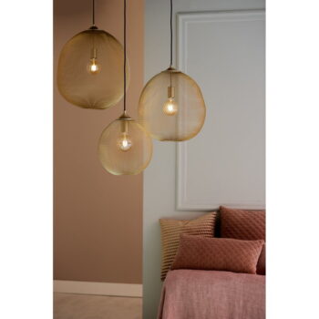 Závesné svietidlo v zlatej farbe s kovovým tienidlom ø 50 cm Moroc – Light & Living - Image 2