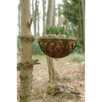 Kovový závesný a nástenný  kvetináč ø 26 cm – Esschert Design - Image 3