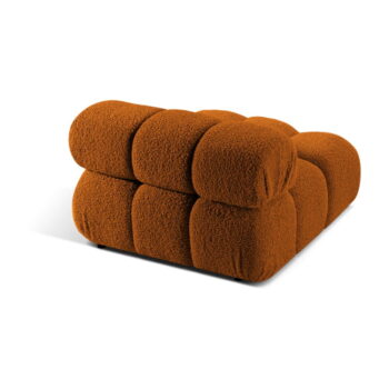 Oranžový modul pohovky z textílie bouclé (stredový diel) Bellis – Micadoni Home - Image 4