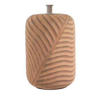 Stolová lampa v krémovo-tehlovej farbe s textilným tienidlom (výška 39 cm) – Casa Selección - Image 3