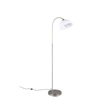 Stojacia lampa v striebornej farbe s kovovým tienidlom (výška 170 cm) Sierra – Trio - Image 4