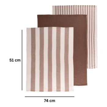 Bavlnené utierky v súprave 3 ks 51x74 cm Marra – Tiseco Home Studio – Obrázok 2