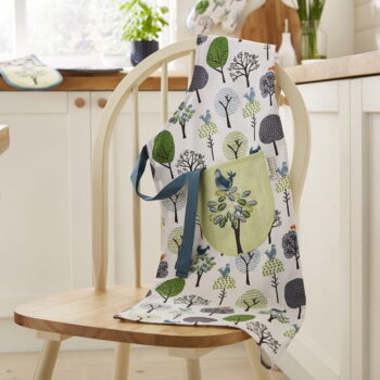 Utierky, zástera a chňapka v súprave 5 ks Forest Birds – Cooksmart ® - Image 3