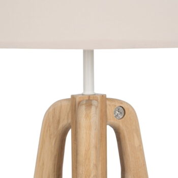 Krémová stolová lampa s textilným tienidlom (výška 67 cm) – Ixia - Image 4