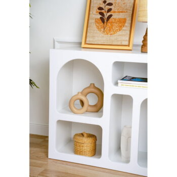Biela poschodová polica 80 cm Lorin – Kalune Design – Obrázok 3