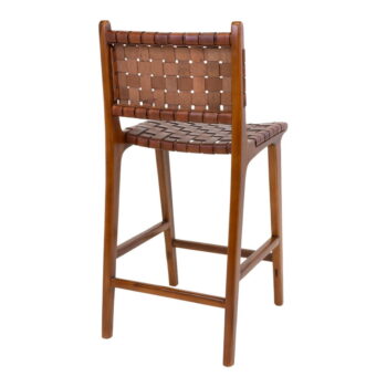 Hnedá barová stolička z teakového dreva 101 cm Perugia – House Nordic - Image 6