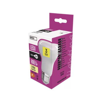 Teplá LED žiarovka E27, 9 W - EMOS – Obrázok 2