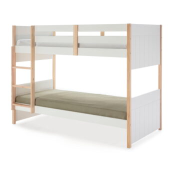 Biela poschodová detská posteľ z borovicového dreva 90x190 cm Kiara – Marckeric – Obrázok 2