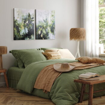 Obrazy s ručne maľovanými prvkami v súprave 2 ks 50x70 cm Myrtle – Styler – Obrázok 3