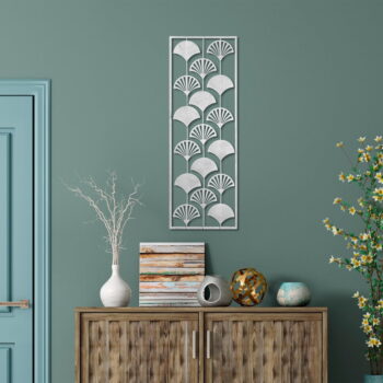 Kovová nástenná dekorácia 32x90 cm Gingko – Wallity - Image 2