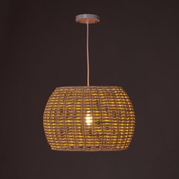Ratanové stropné svietidlo v prírodnej farbe s ratanovým tienidlom ø 35 cm Natural Way – Casa Selección - Image 2