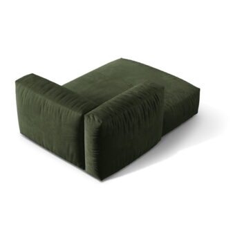 Zelený modul pohovky z textílie bouclé (ľavý roh) Martina – Micadoni Home - Image 3