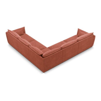 Červená rohová pohovka (variabilná) Vanda - Mazzini Sofas - Image 3