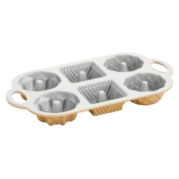 Forma na 6 minibáboviek v zlatej farbe Nordic Ware Minimix, 800 ml - Image 5