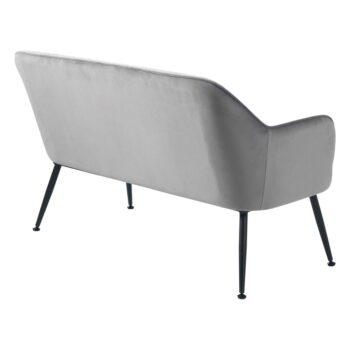 Svetlosivá zamatová pohovka 129 cm Berrie – Unique Furniture - Image 4